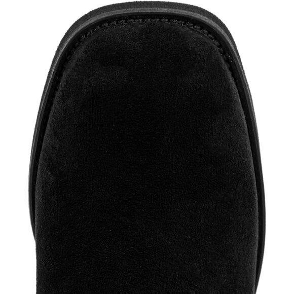 ⚡Women's Black Knee High Riding Boots With Fringes Buckle Straps Chunky Heel - Picture 3 of 4